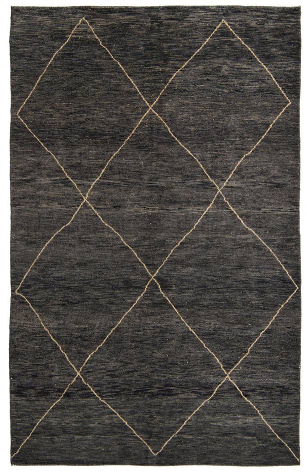 Detail image of 6' 5 x 10' Hand Knotted Darya Wool Rug