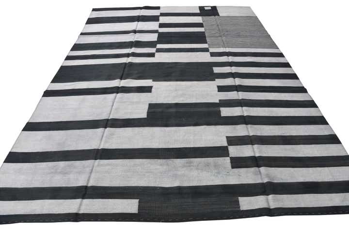 8' 3 x 11' 2 Hand Woven Kilim Modern Wool Rug
