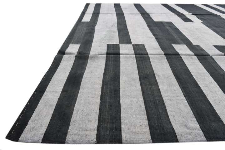 8' 3 x 11' 2 Hand Woven Kilim Modern Wool Rug