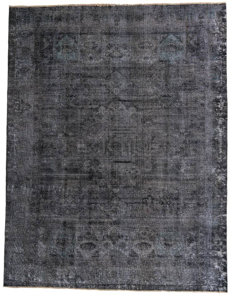 Detail image of 9' 2 x 12' Hand Knotted Ultra Vintage Persian Wool Rug