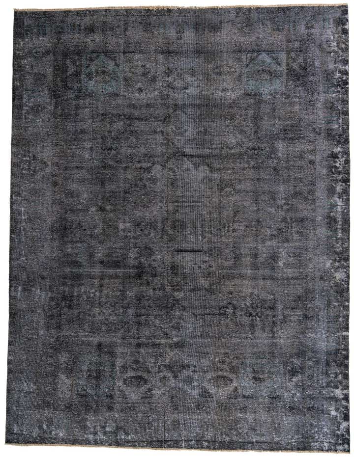 9' 2 x 12' Hand Knotted Ultra Vintage Persian Wool Rug
