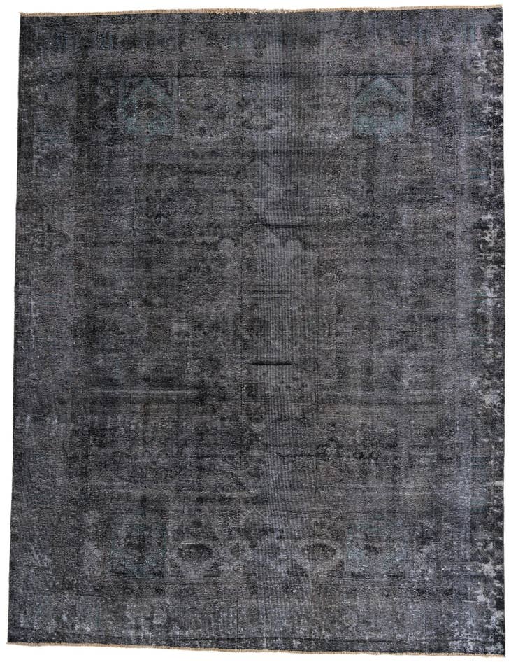 Detail image of 9' 2 x 12' Hand Knotted Ultra Vintage Persian Wool Rug