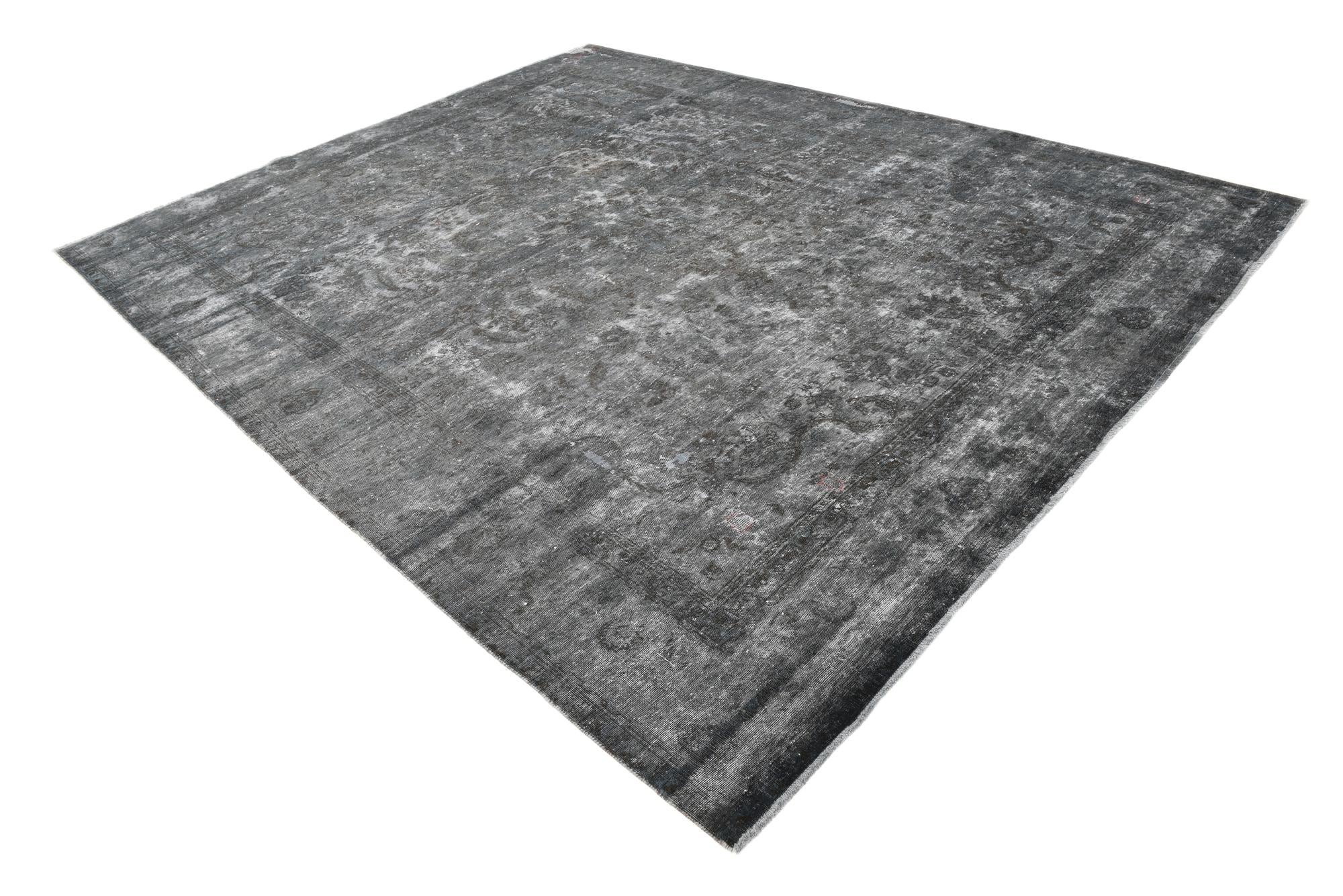 9' 8 x 12' 4 Hand Knotted Ultra Vintage Persian Wool Rug