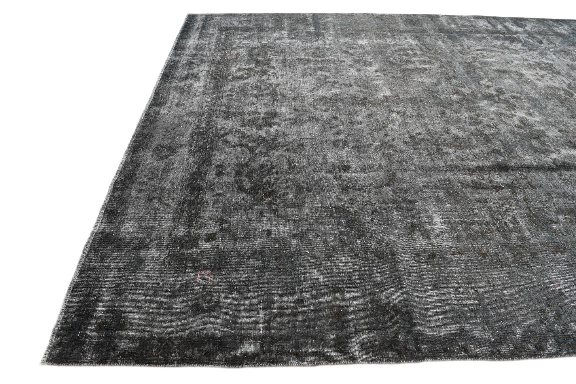 9' 8 x 12' 4 Hand Knotted Ultra Vintage Persian Wool Rug
