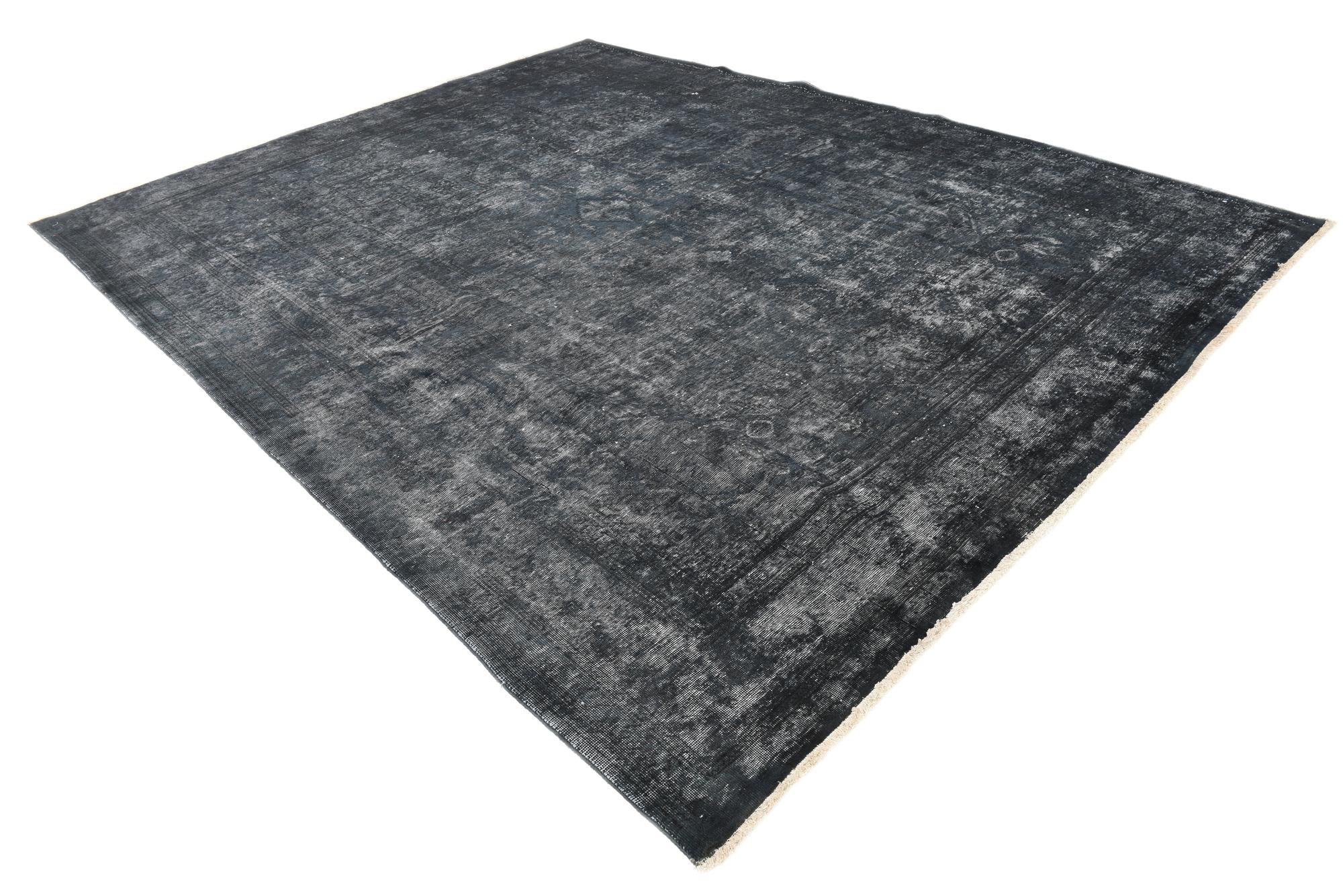 9' 8 x 12' 7 Hand Knotted Ultra Vintage Persian Wool Rug