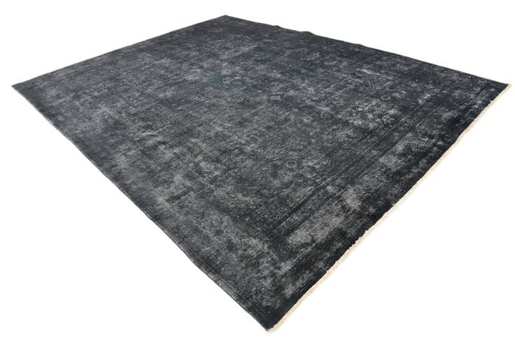 Detail image of 9' 8 x 12' 7 Hand Knotted Ultra Vintage Persian Wool Rug