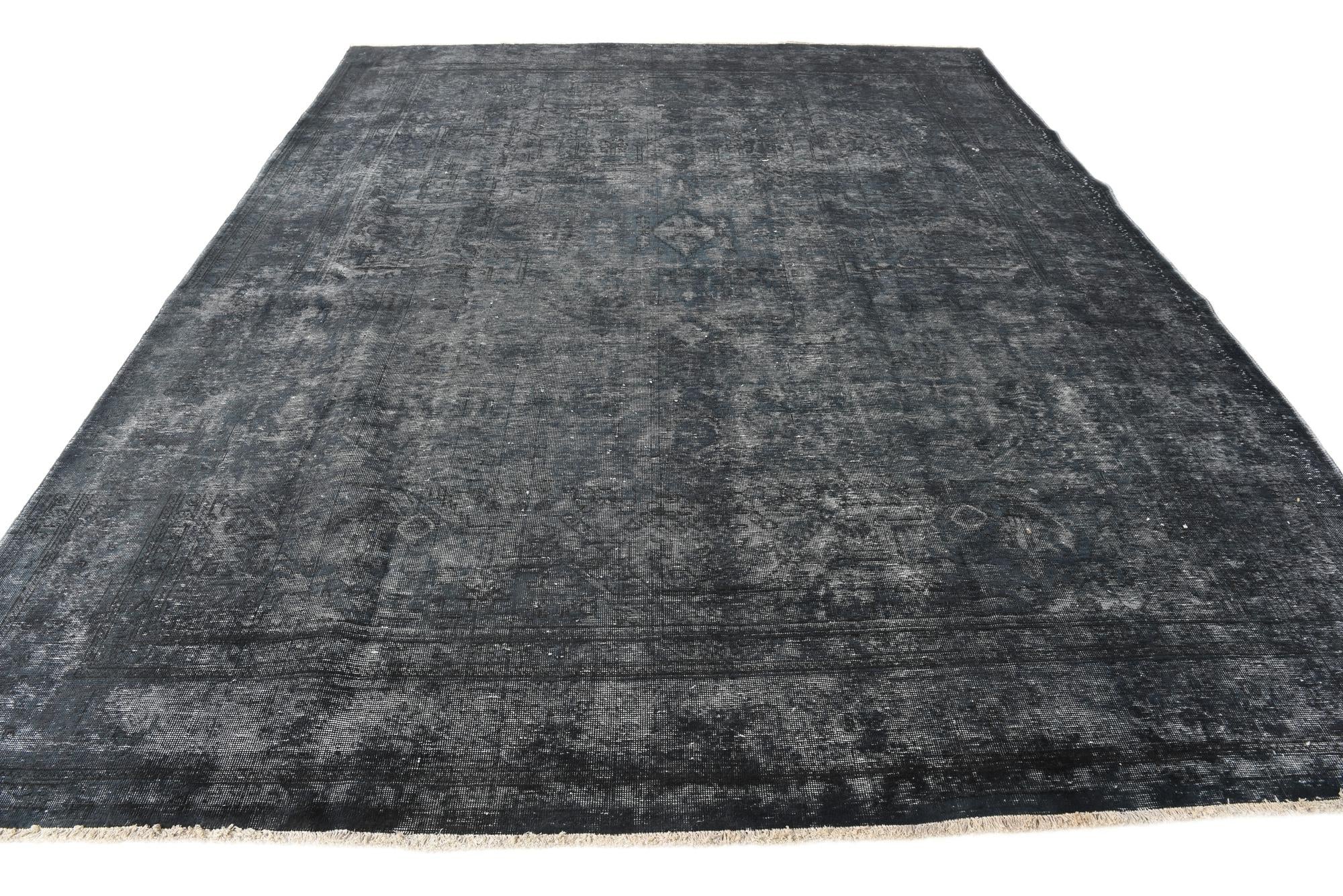 9' 8 x 12' 7 Hand Knotted Ultra Vintage Persian Wool Rug