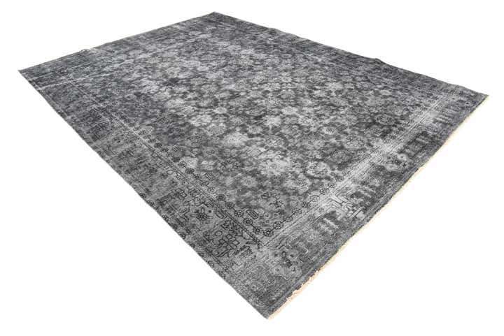 9' x 12' 8 Hand Knotted Ultra Vintage Persian Wool Rug