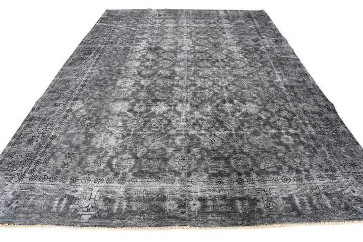 9' x 12' 8 Hand Knotted Ultra Vintage Persian Wool Rug