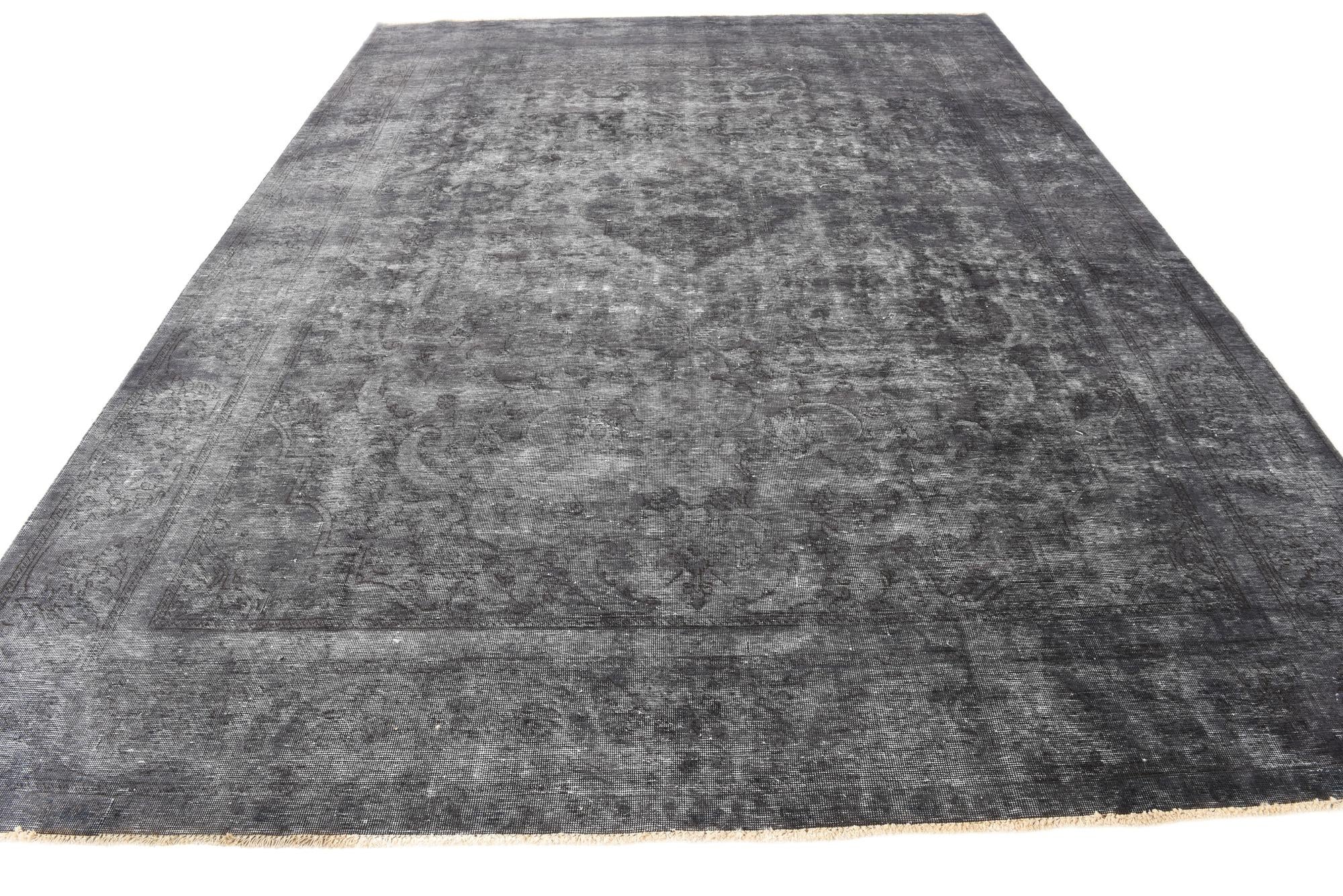 9' 4 x 12' 8 Hand Knotted Ultra Vintage Persian Wool Rug