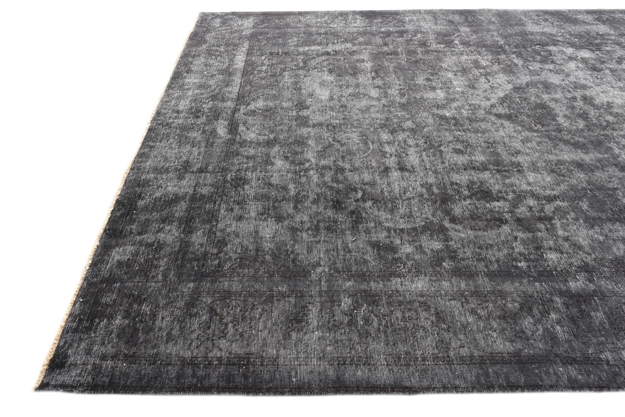 9' 4 x 12' 8 Hand Knotted Ultra Vintage Persian Wool Rug