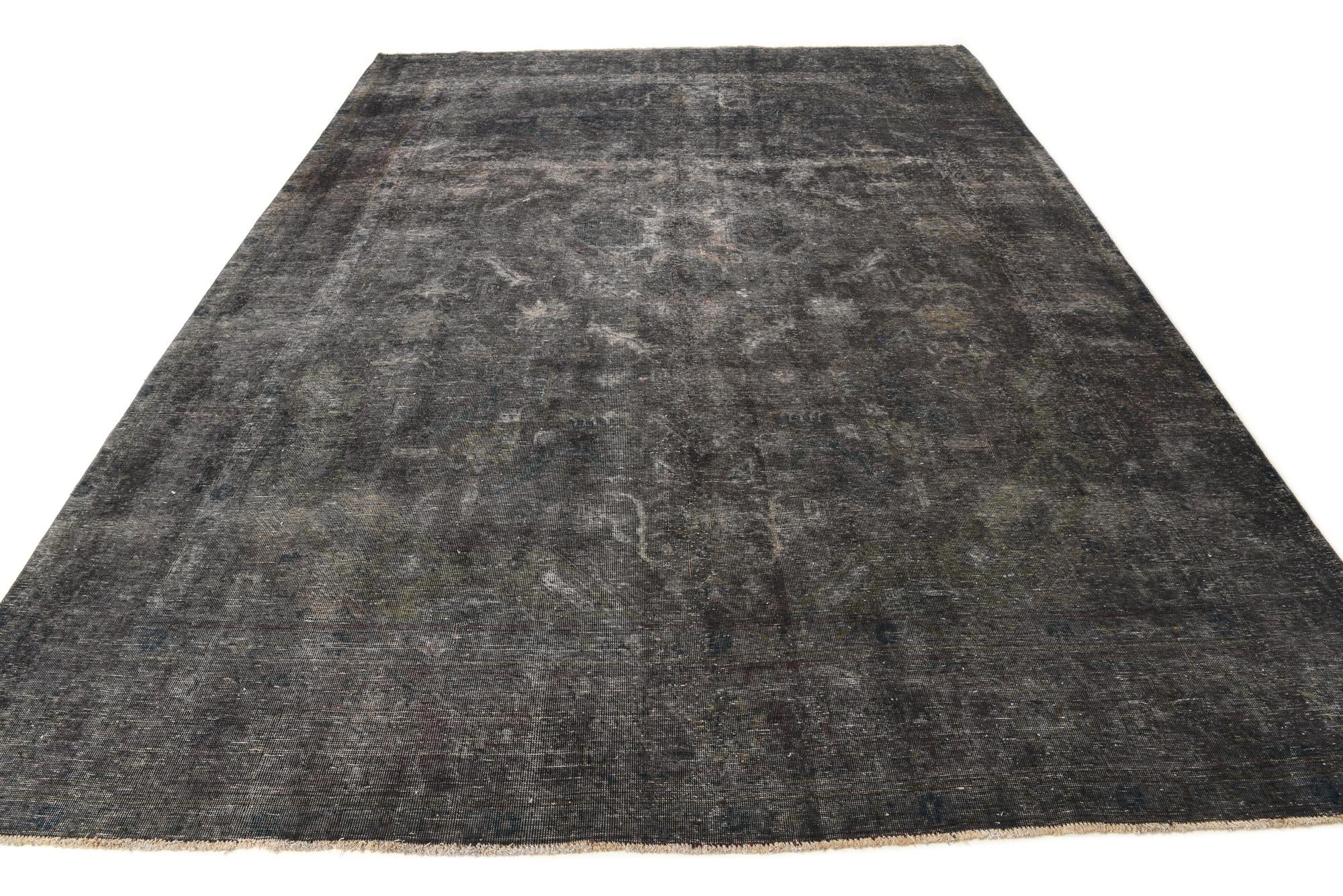 9' 8 x 13' Hand Knotted Ultra Vintage Persian Wool Rug