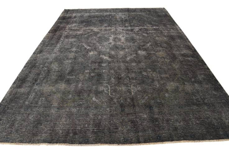 Detail image of 9' 8 x 13' Hand Knotted Ultra Vintage Persian Wool Rug