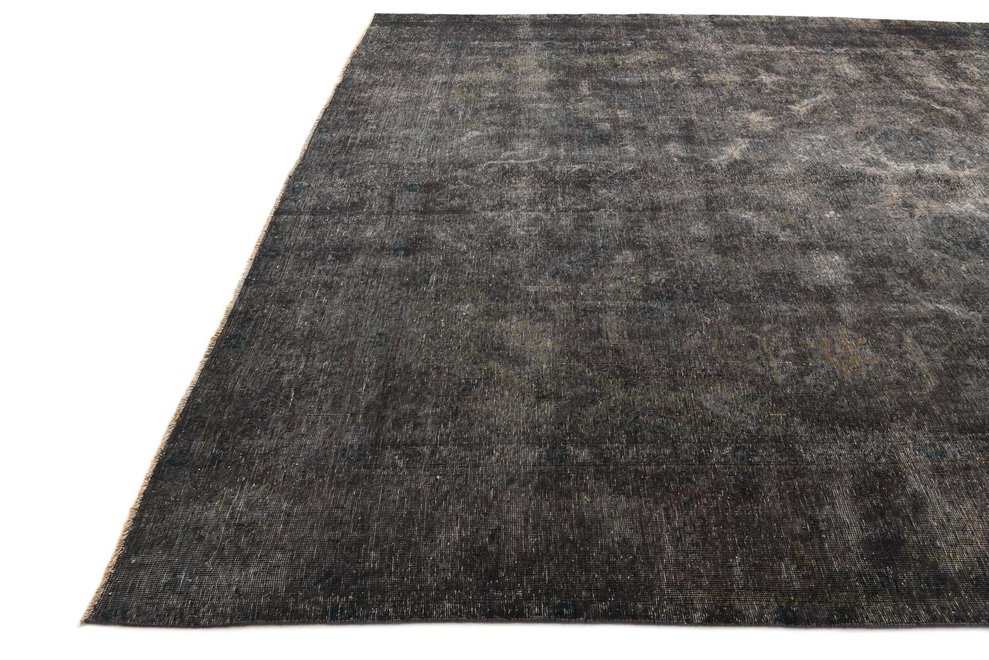 9' 8 x 13' Hand Knotted Ultra Vintage Persian Wool Rug