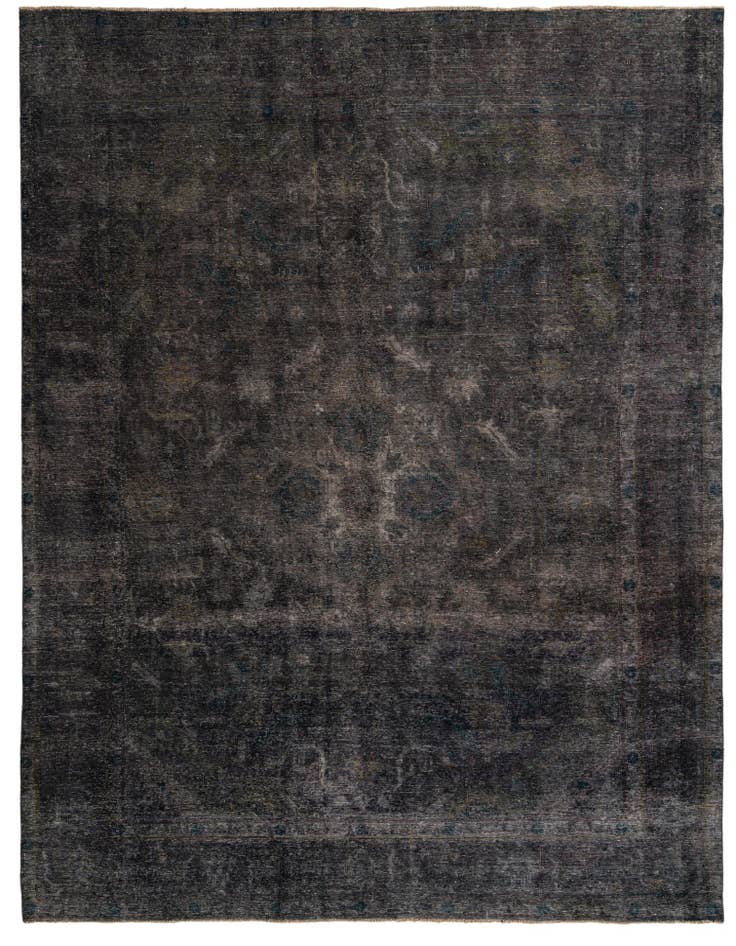 Detail image of 9' 8 x 13' Hand Knotted Ultra Vintage Persian Wool Rug