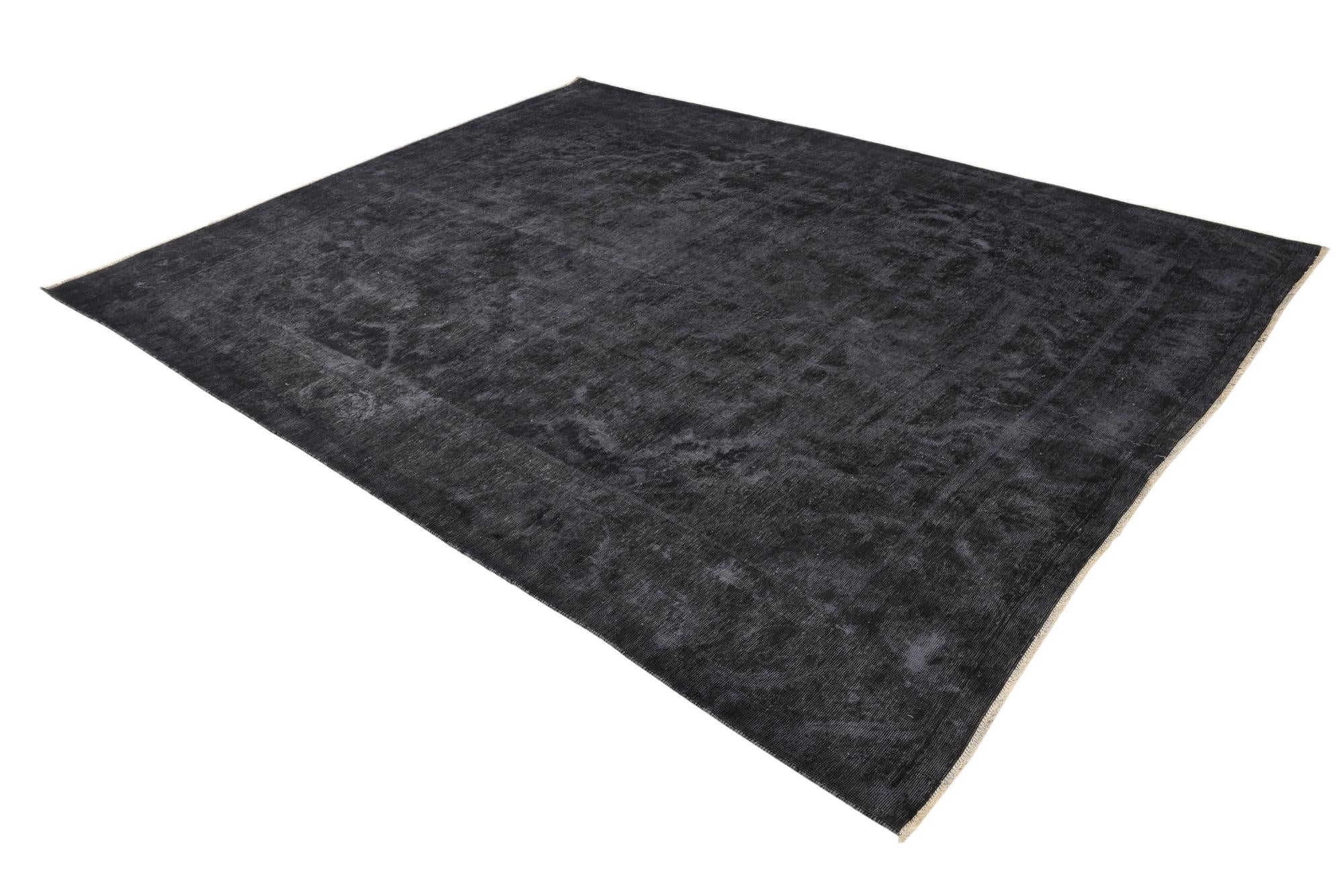 9' 9 x 12' 6 Hand Knotted Ultra Vintage Persian Wool Rug