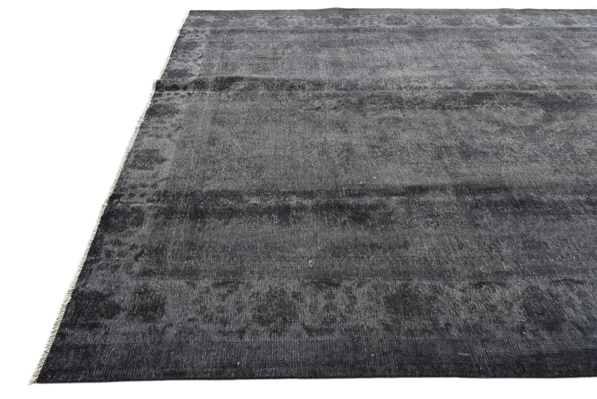 9' 3 x 12' 6 Hand Knotted Ultra Vintage Persian Wool Rug