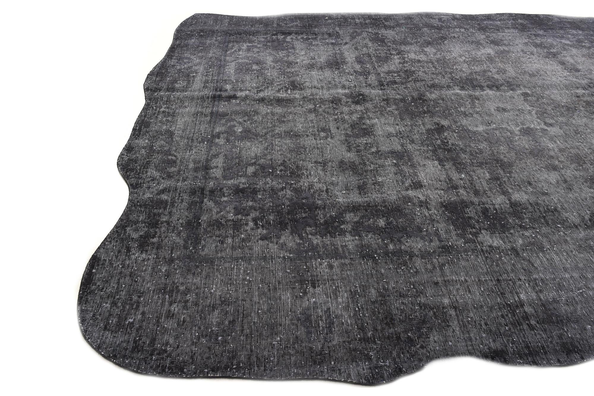 9' 4 x 12' 5 Hand Knotted Ultra Vintage Persian Wool Rug