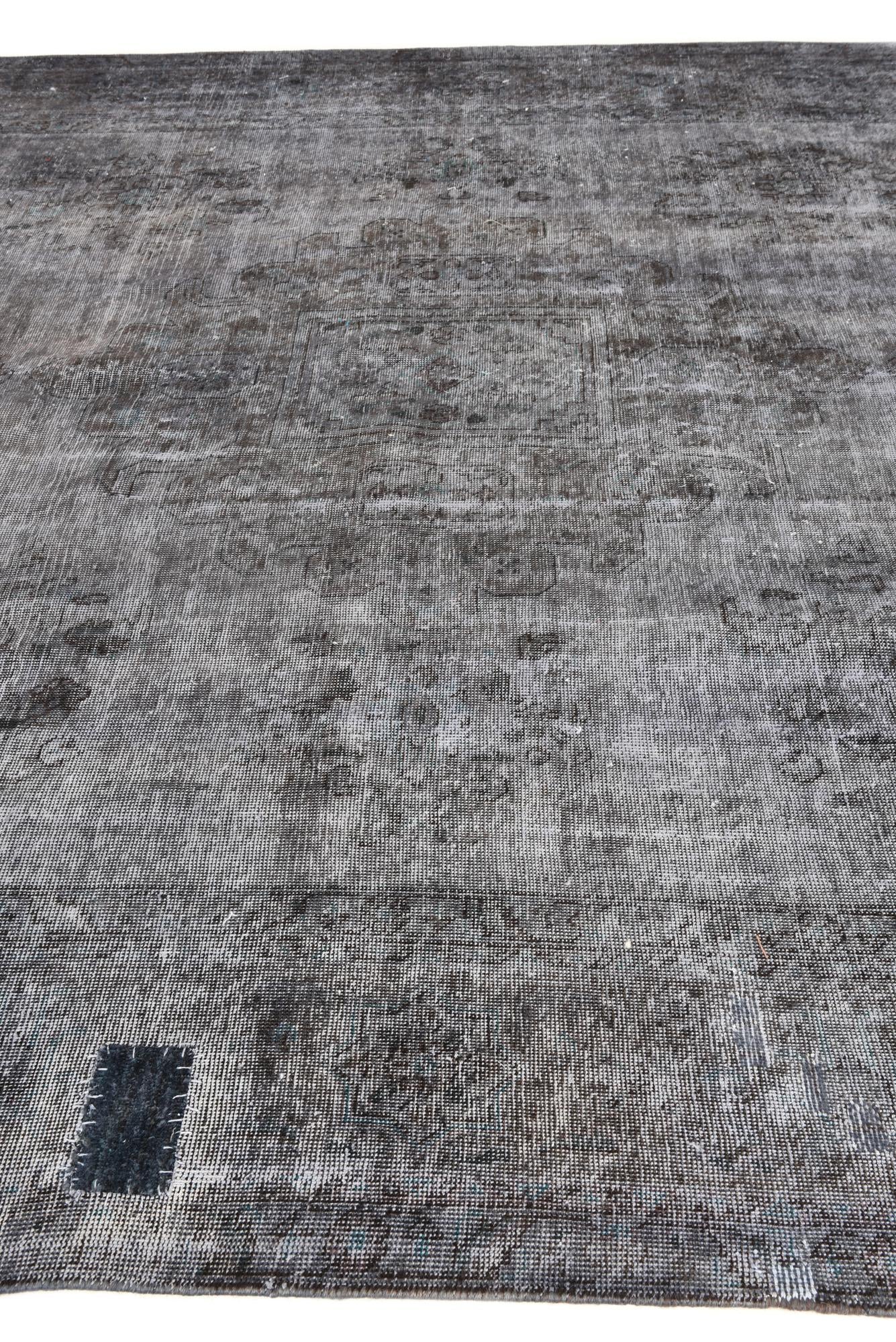 9' 9 x 12' 5 Hand Knotted Ultra Vintage Persian Wool Rug