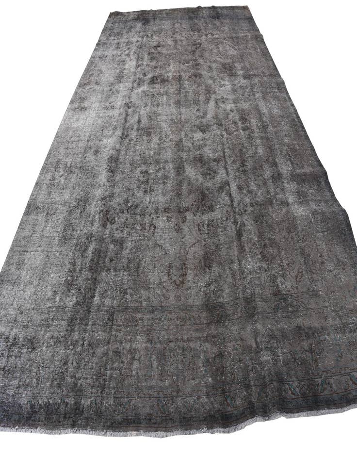 Detail image of 9' 8 x 16'  Hand Knotted Ultra Vintage Persian Wool Rug