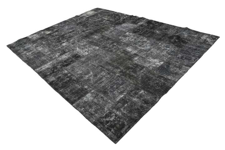 8' x 10' 3 Hand Knotted Ultra Vintage Persian Wool Rug