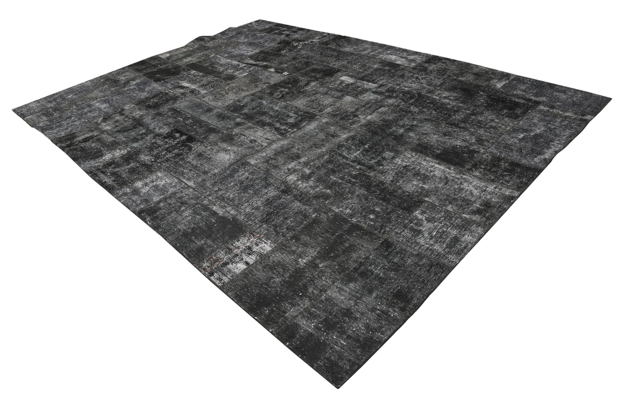 9' 1 x 12' 2 Hand Knotted Ultra Vintage Persian Wool Rug