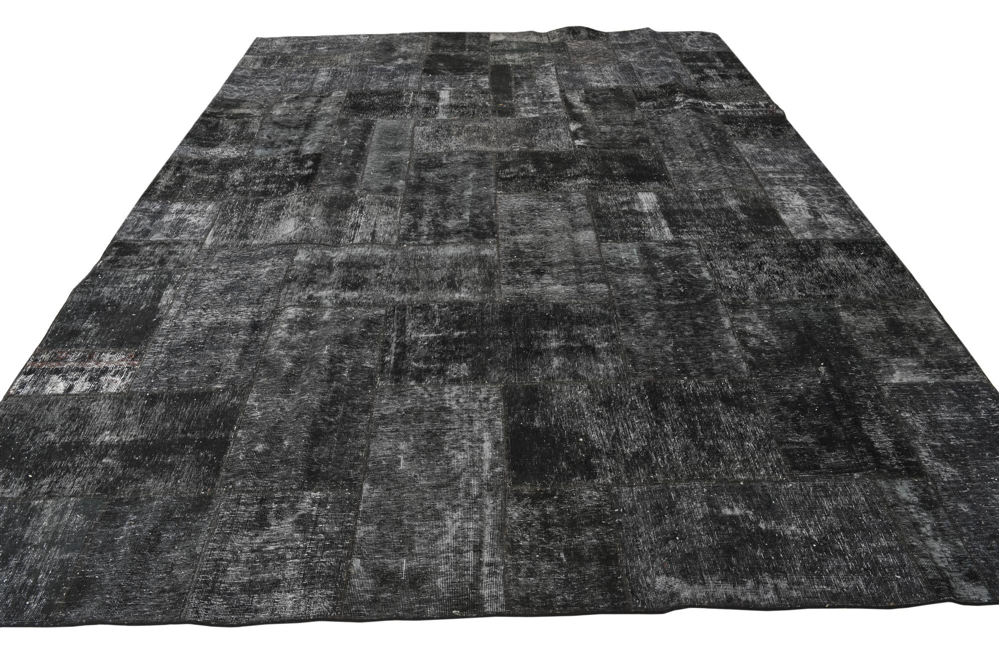 9' 1 x 12' 2 Hand Knotted Ultra Vintage Persian Wool Rug