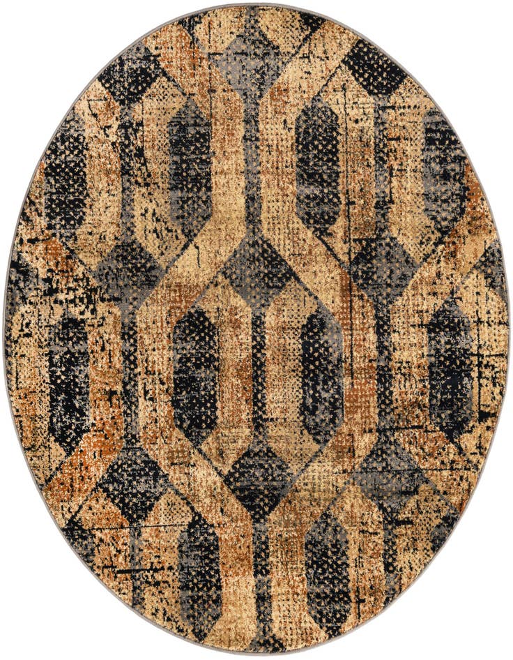 Detail image of 5' 3 x 5' 3 Saturn Round Rug