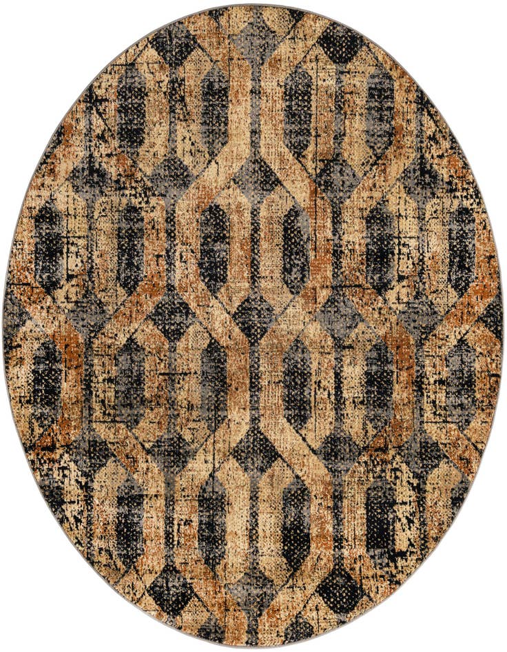 Detail image of 7' x 7' Saturn Round Rug