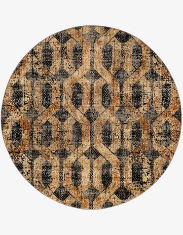 7' x 7' Saturn Round Rug