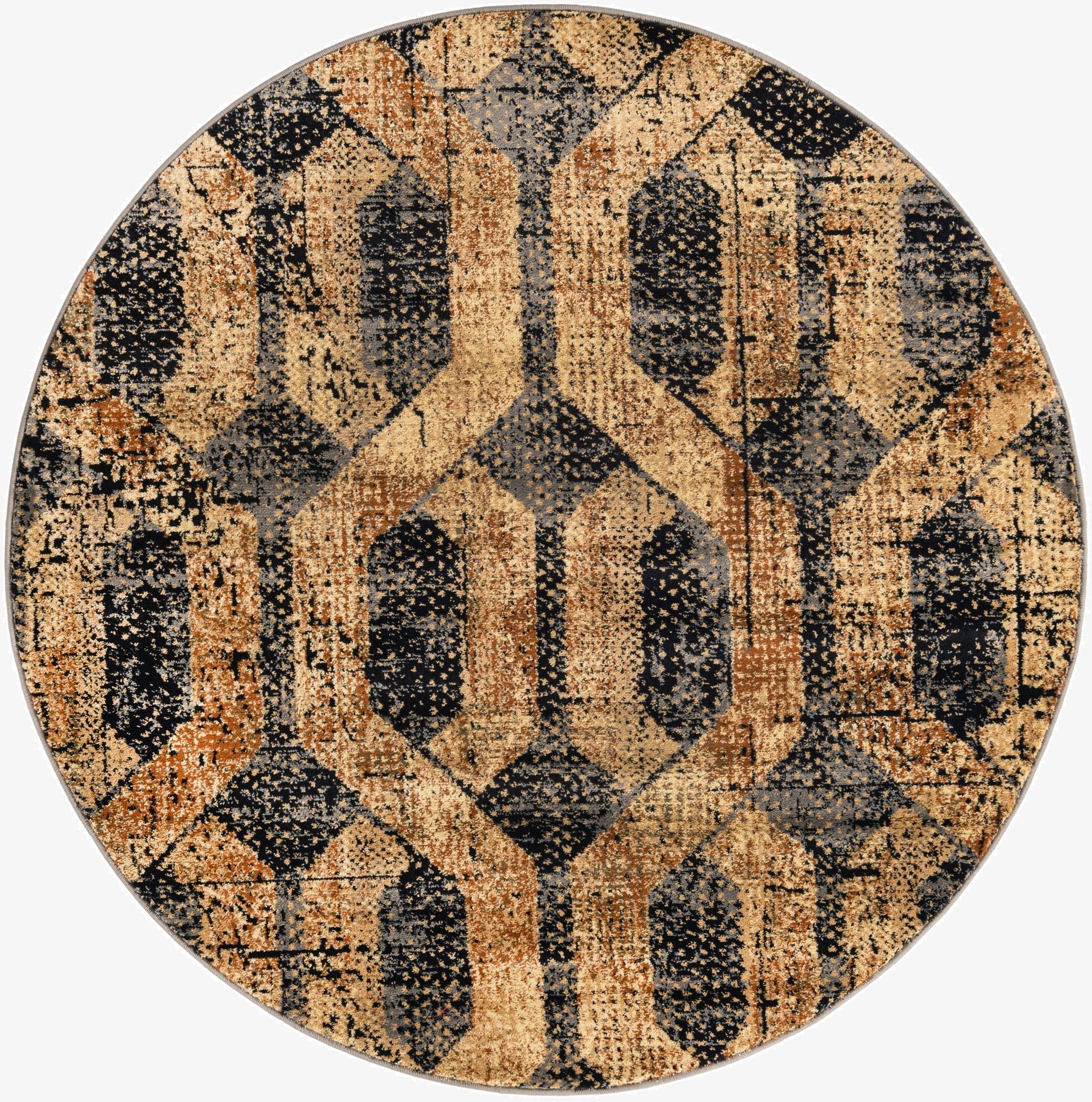 5' 3 x 5' 3 Saturn Round Rug