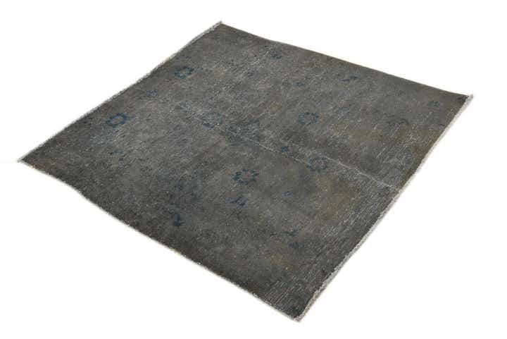 3' 4 x 3' 6 Hand Knotted Ultra Vintage Persian Wool Square Rug