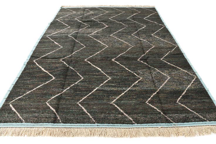 Detail image of 8' 2 x 10' 8 Hand Knotted Moroccan Wool Rug
