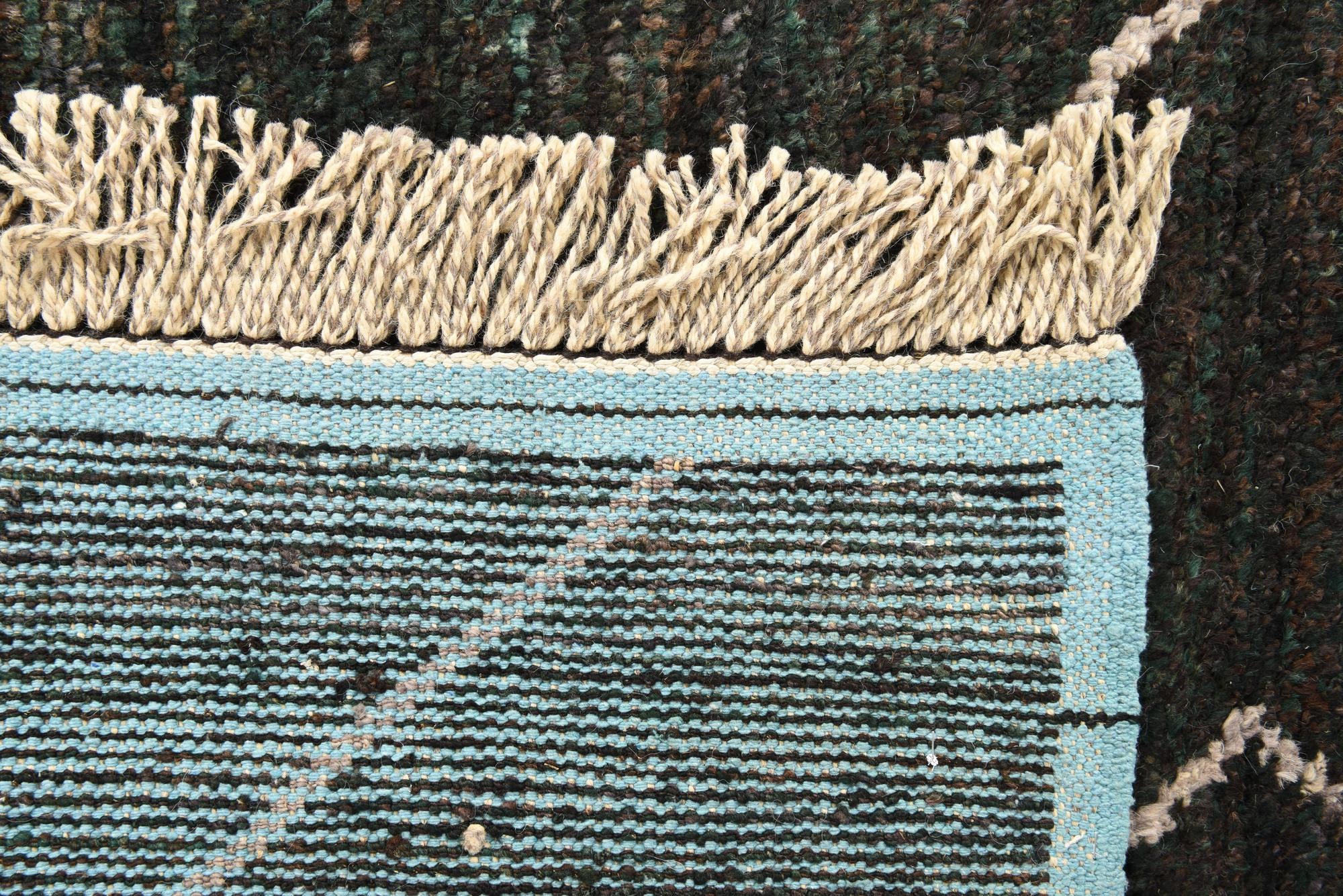8' 2 x 10' 8 Hand Knotted Moroccan Wool Rug