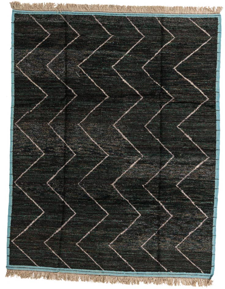 Detail image of 8' 2 x 10' 8 Hand Knotted Moroccan Wool Rug