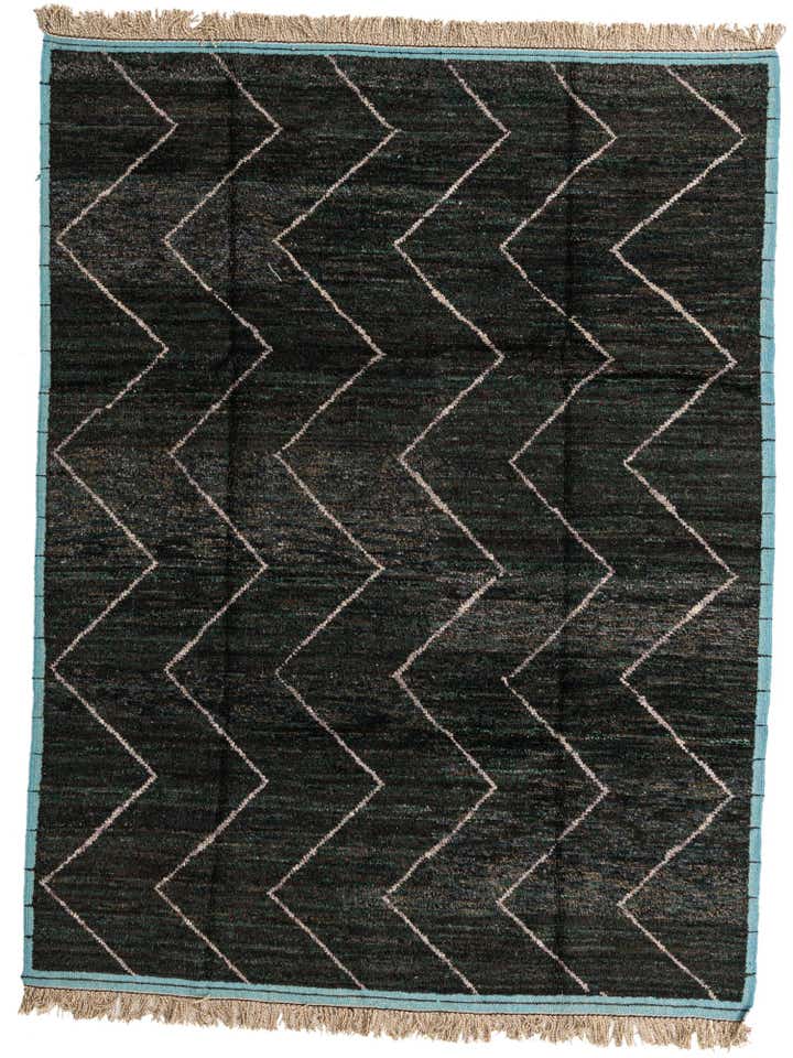 8' 2 x 10' 8 Hand Knotted Moroccan Wool Rug