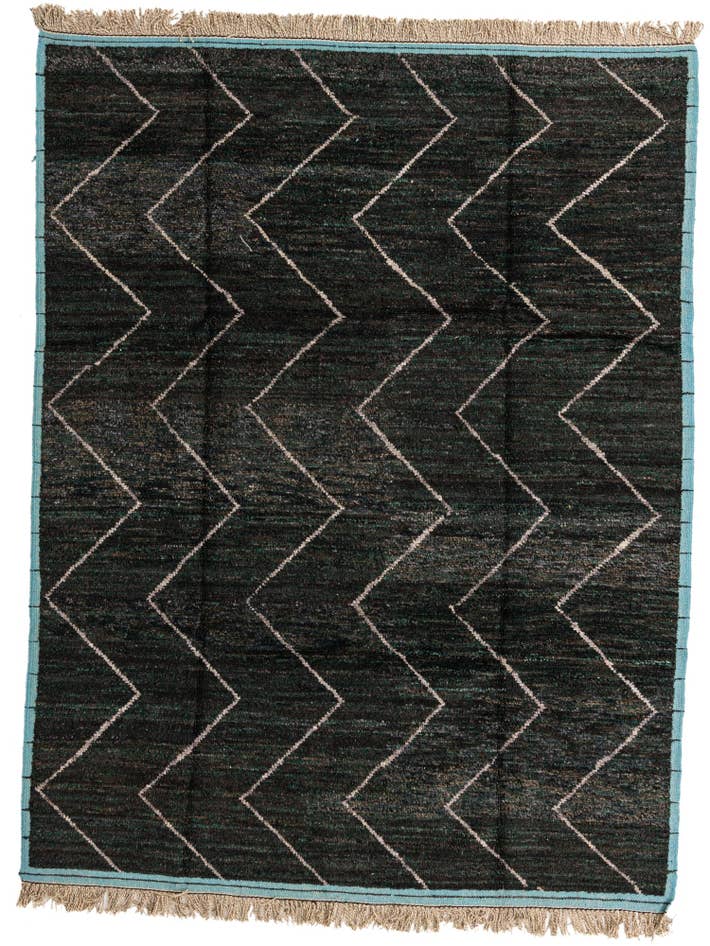 Detail image of 8' 2 x 10' 8 Hand Knotted Moroccan Wool Rug