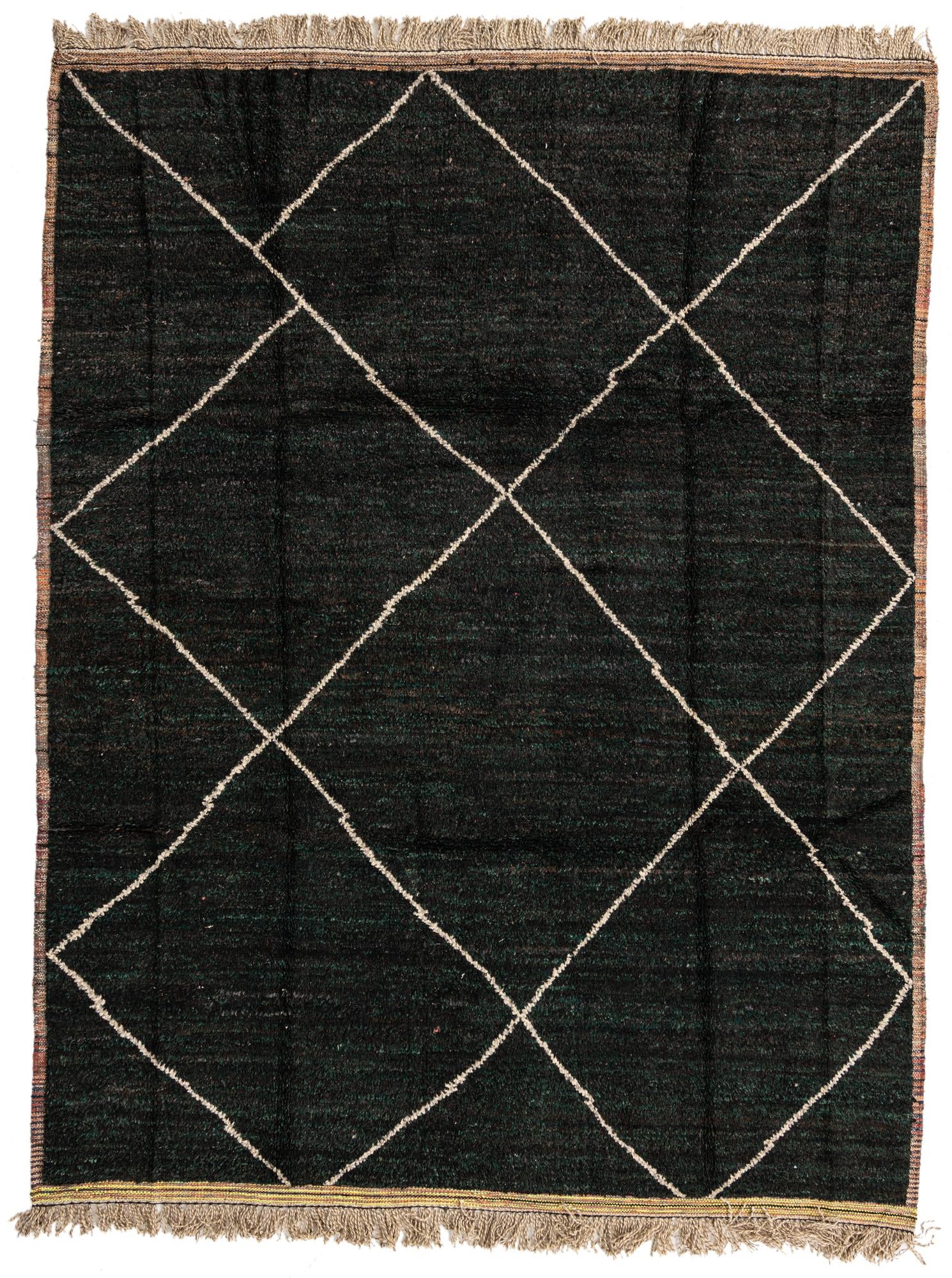 8' 3 x 10' 8 Hand Knotted Moroccan Wool Rug