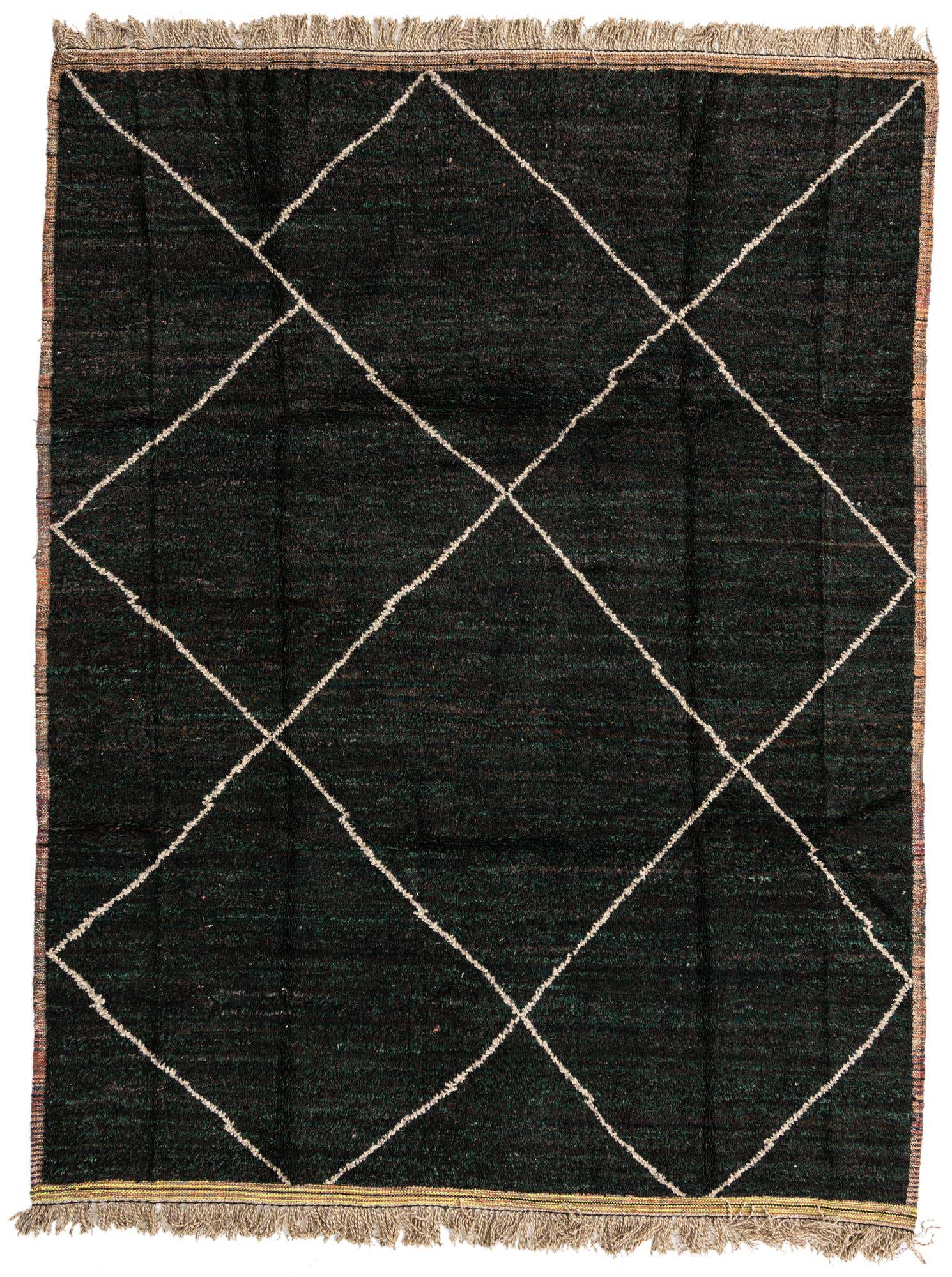 8' 3 x 10' 8 Hand Knotted Moroccan Wool Rug