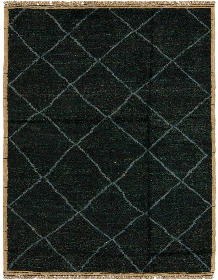Detail image of 5' 5 x 8' 2 Hand Knotted Moroccan Wool Rug
