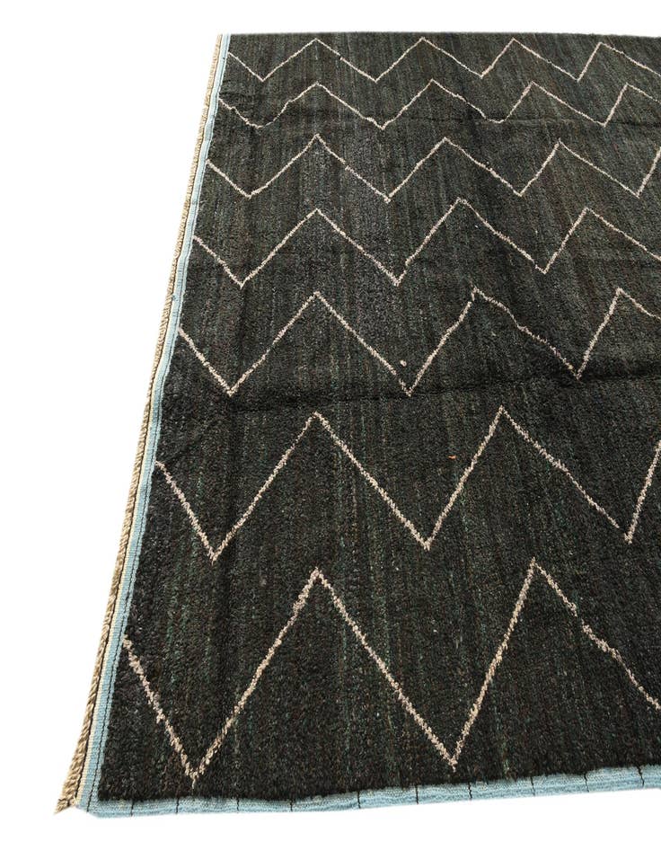 Detail image of 8' 10 x 12' 7  Hand Knotted Moroccan Wool Rug