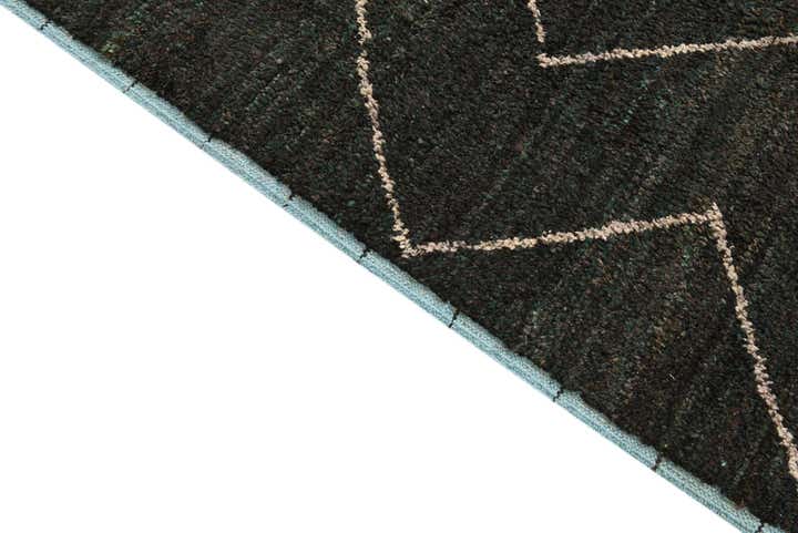 8' 10 x 12' 7 Hand Knotted Moroccan Wool Rug