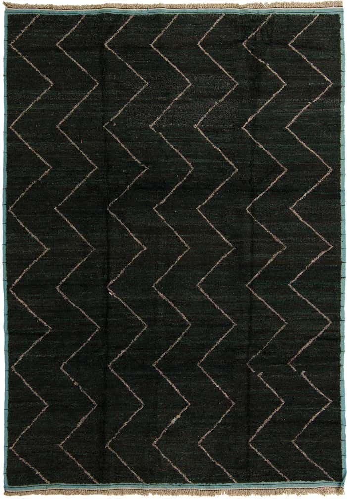 8' 10 x 12' 7 Hand Knotted Moroccan Wool Rug