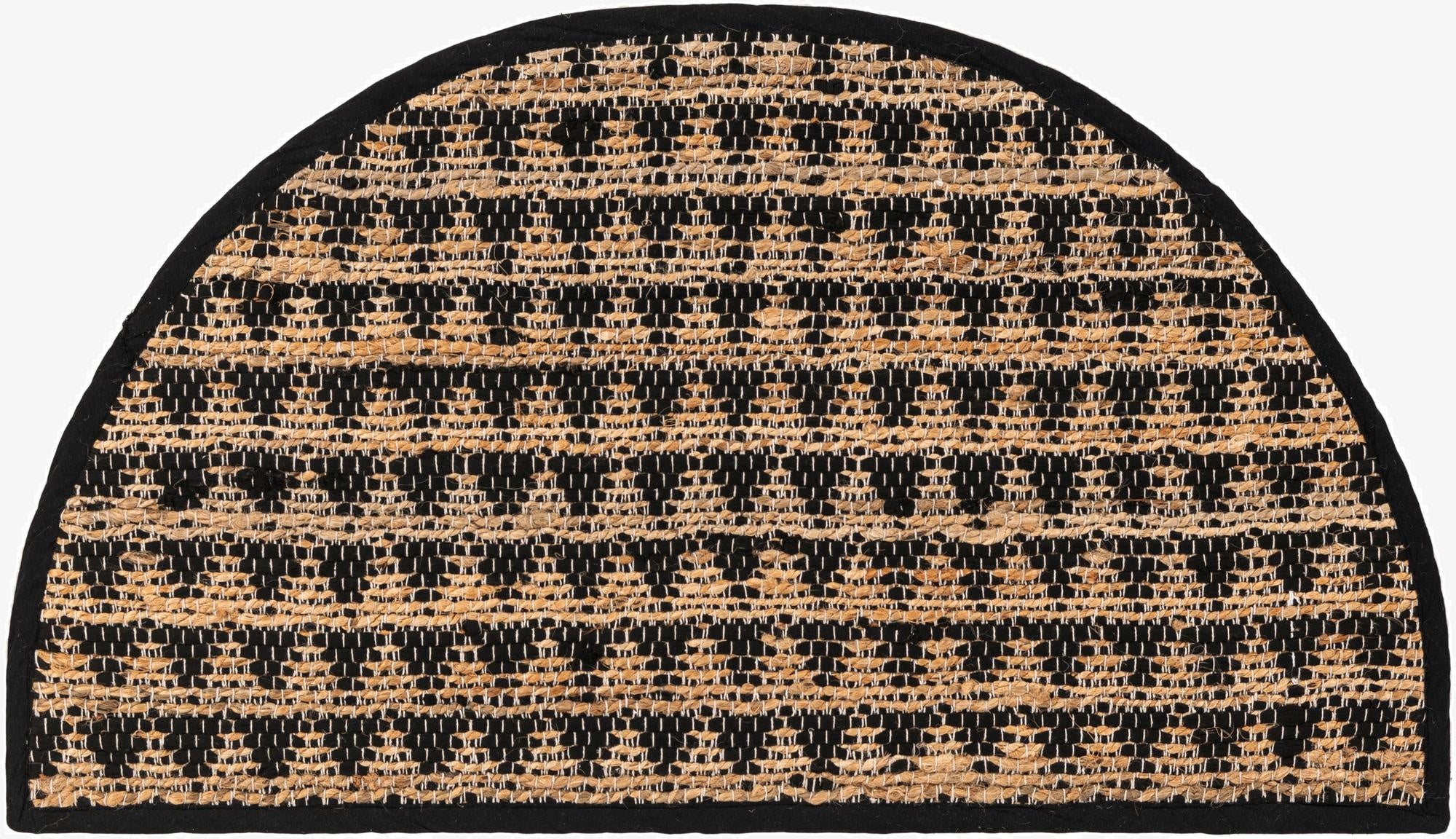 65cm x 110cm  Hand Woven Chindi Jute Chimenea Alfombra