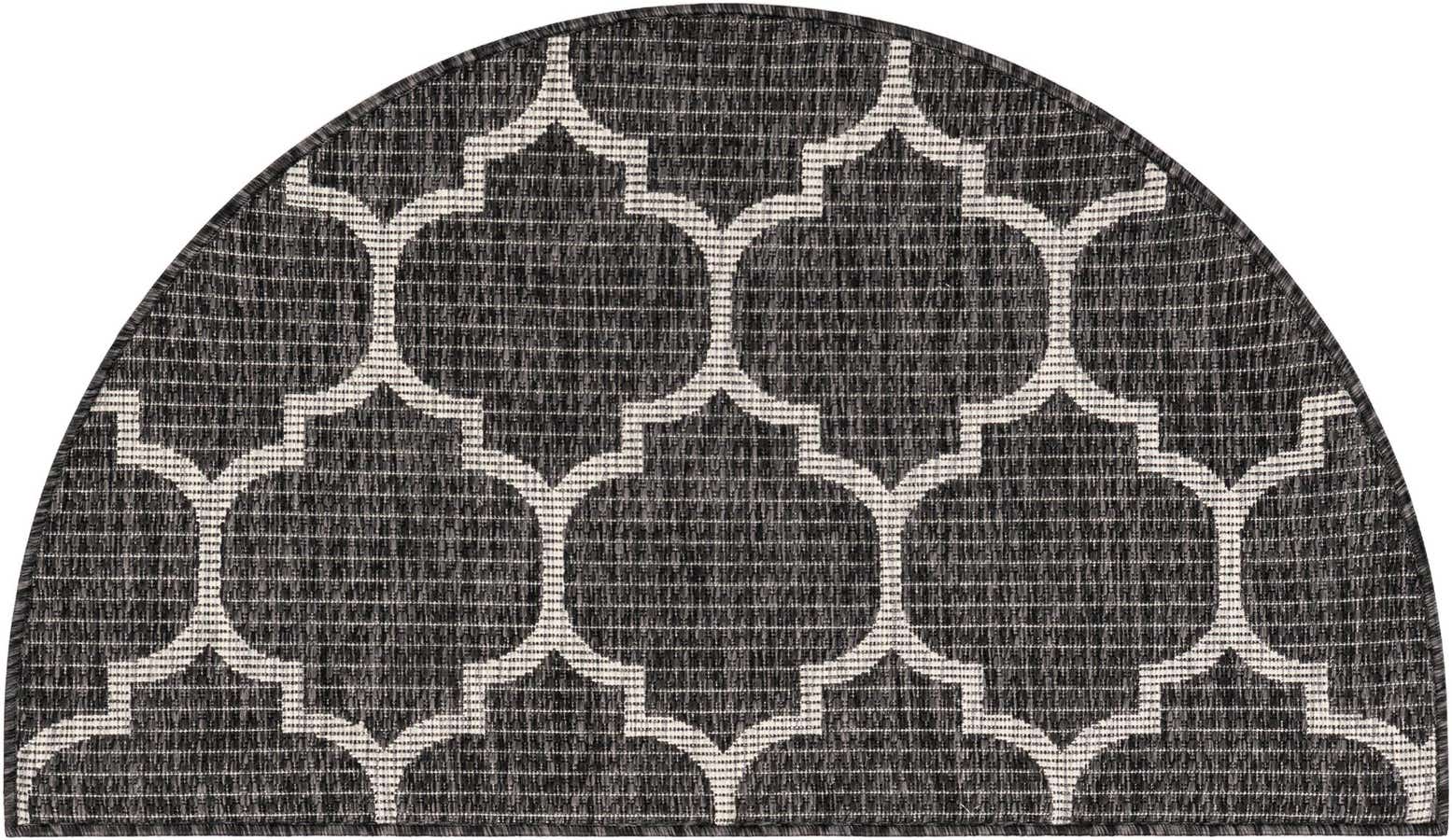 2' 2 x 3' 7 Easy-Clean Lattice Indoor / Outdoor Hearth Rug