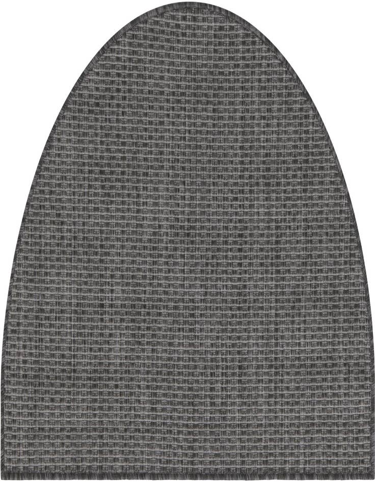 Detail image of 2' 2 x 3' 7 Easy-Clean Solid Indoor / Outdoor Hearth Rug