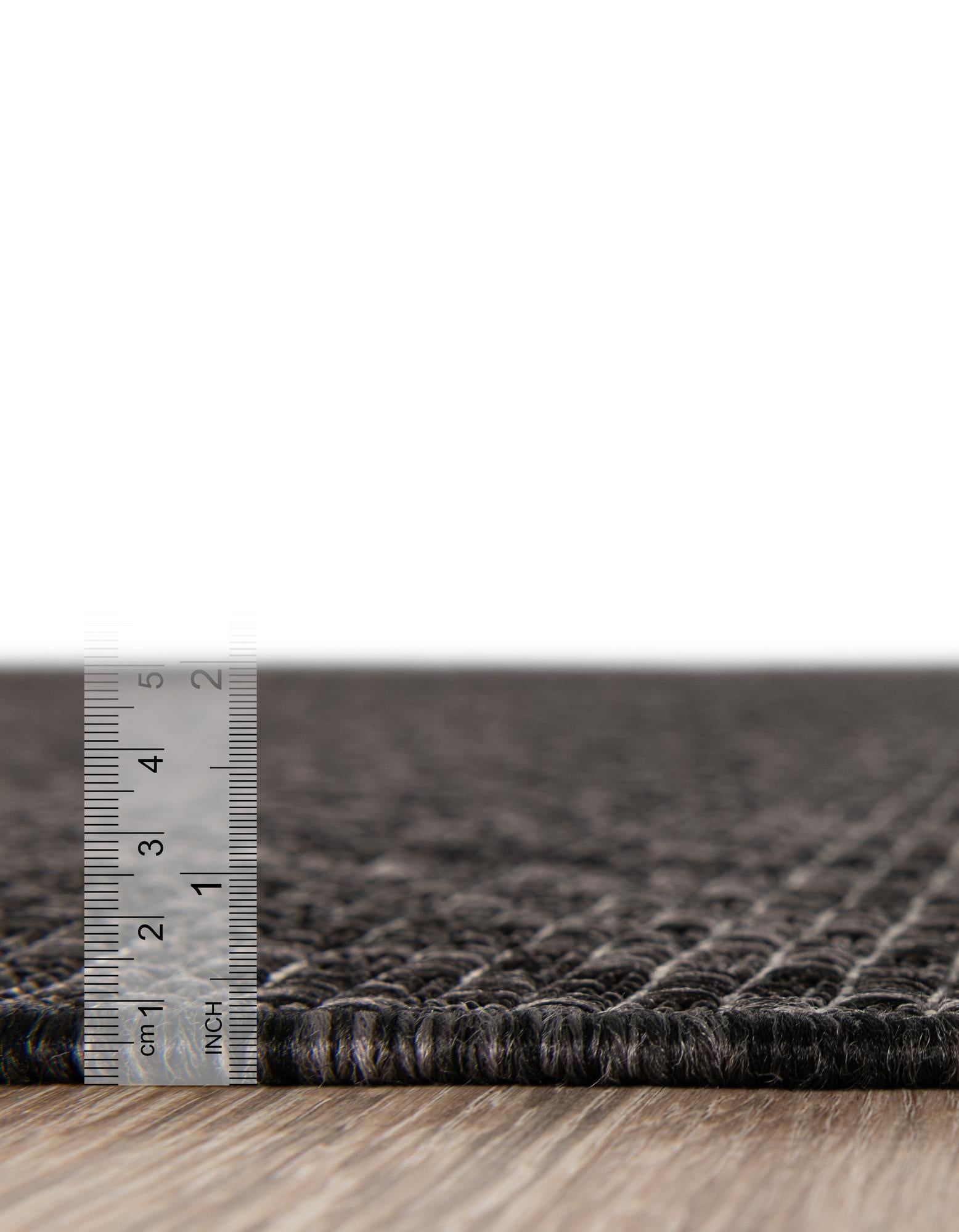 2' 2 x 3' 7 Easy-Clean Solid Indoor / Outdoor Hearth Rug