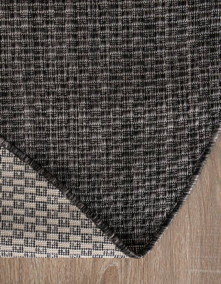 Detail image of 2' 2 x 3' 7 Easy-Clean Solid Indoor / Outdoor Hearth Rug