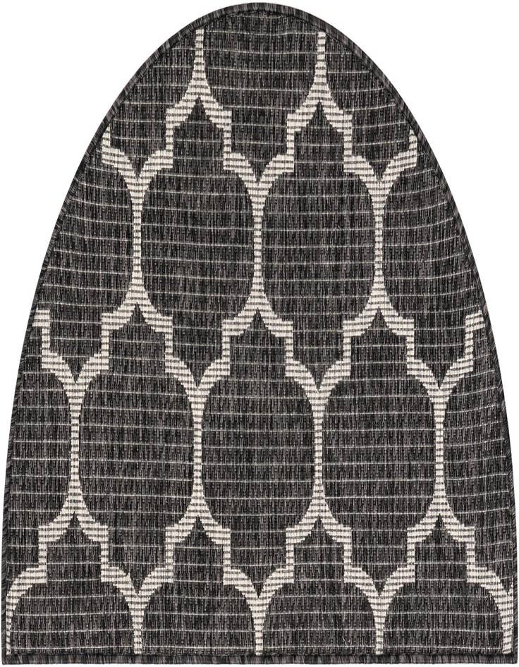 Detail image of 2' 2 x 3' 7 Easy-Clean Trellis Indoor / Outdoor Hearth Rug