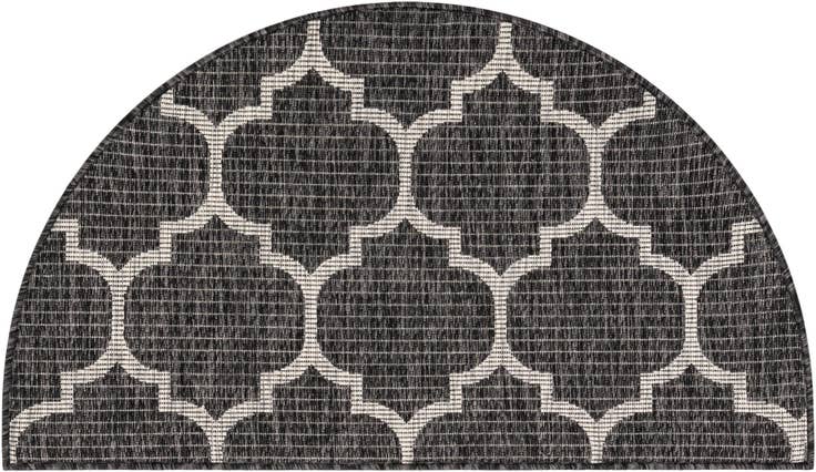 Detail image of 2' 2 x 3' 7 Easy-Clean Trellis Indoor / Outdoor Hearth Rug